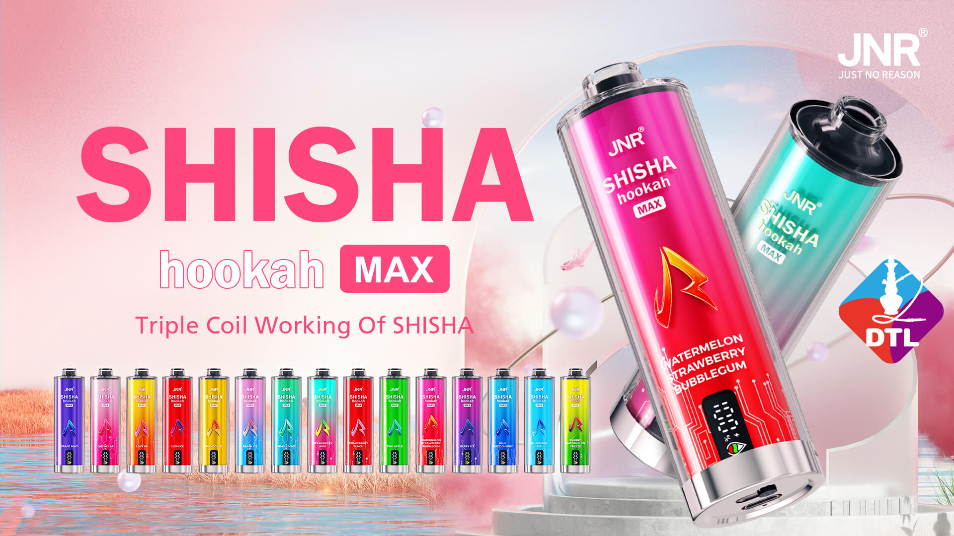 JNR Shisha Hookah MAX Einweg Vape 